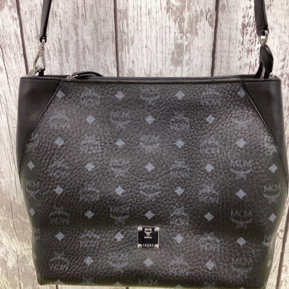 Amazing MCM black crossbody bag, authentic